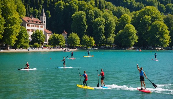 guide complet des sports nautiques à annecy : voile, paddle et canoë-kayak